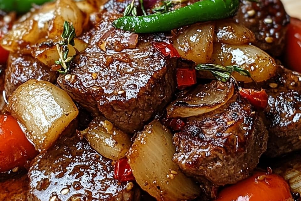 Pepper Steak with Bell Peppers and Onion: An Incredible 7-Step Stir-Fry Delight