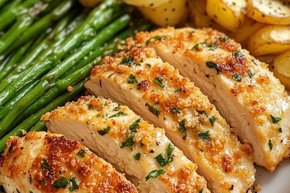 Parmesan Crusted Chicken Sheet Pan Dinner: An Amazing Ultimate Family Favorite