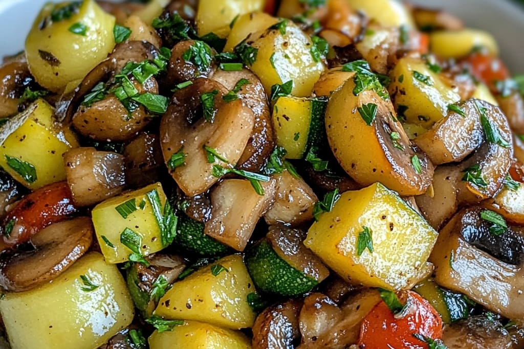 Simple Mushroom with Zucchini & Squash: An Incredible 7-Step Recipe