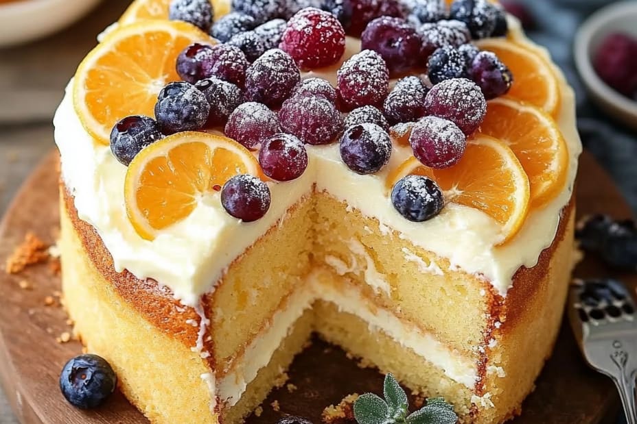 Gâteau Citron Myrtilles : Une Incroyable Douceur Refreshissante et Fruité