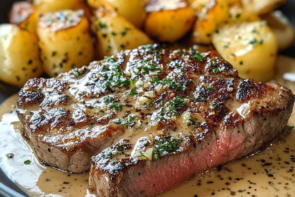 Bavette Steak w/ Whiskey Garlic Cream Sauce: An Incredible Ultimate Recipe