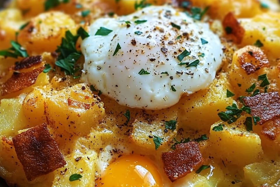 Cheesy Potato Egg Scramble: An Amazing Ultimate Comfort Food Classic