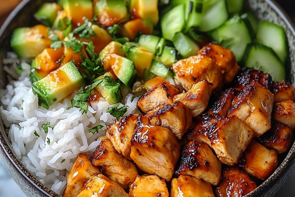 Hot Honey Chicken Bowls: An Amazing Ultimate Recipe for Lunch