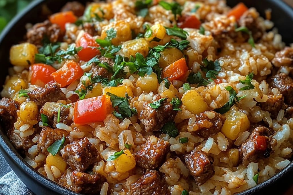 Poêlée de bœuf haché et de riz : Une Recette Ultime Incroyable