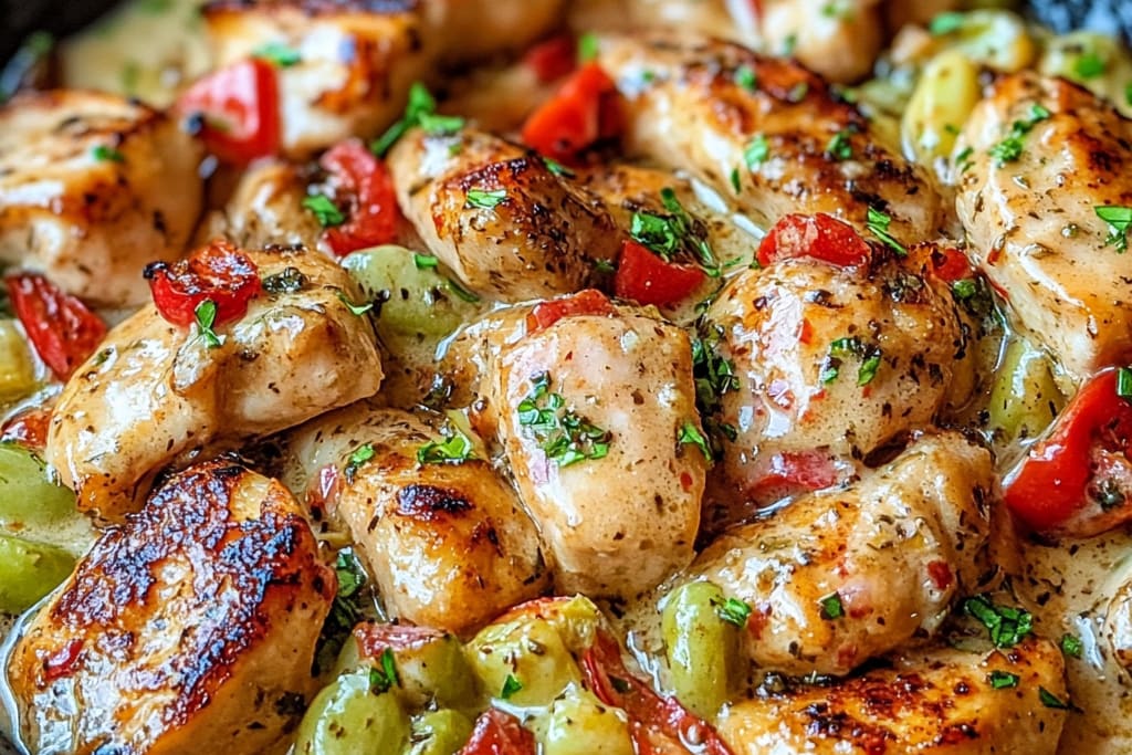 Creamy Pepperoncini Chicken Skillet: An Incredible One-Pan Meal