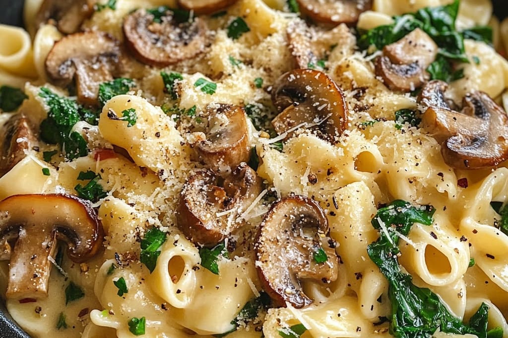 Parmesan Spinach Mushroom Pasta Skillet: An Amazing Ultimate Recipe