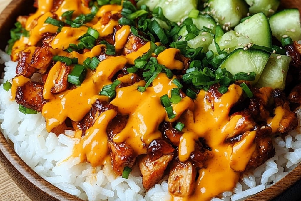 Korean Chicken Rice Bowls: An Incredible 5-Ingredient Slow Cooker Meal