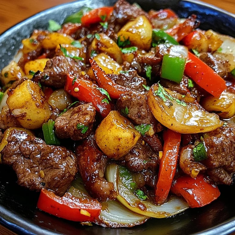 Pepper Steak w/ Bell Peppers & Onion: An Incredible Ultimate Recipe for 4