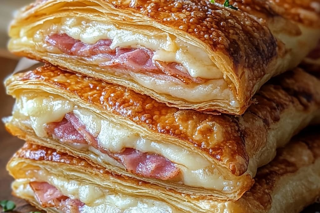 Crispy Ham & Cheese Puff Pastry Stacks: An Amazing Ultimate Recipe
