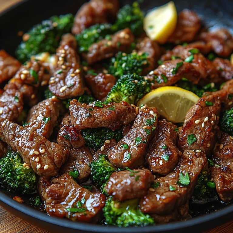 Poêle de Steak à l’Ail Citronné avec Brocoli : Une Recette Incroyable Ultime