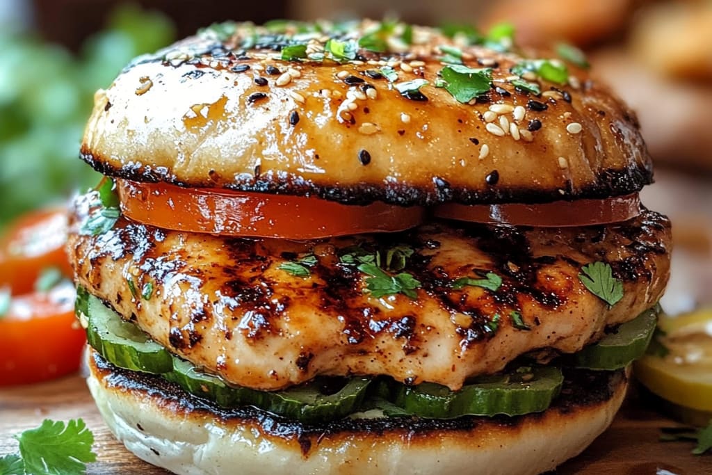 Korean BBQ Grilled Chicken Burgers: An Incredible 5-Step Recipe