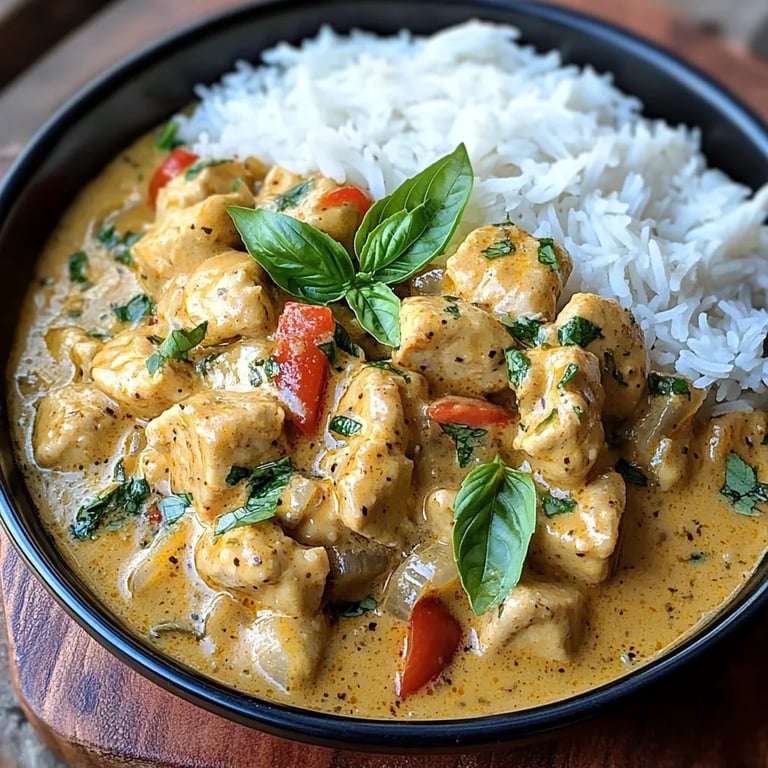 Basil Chicken with Coconut Curry Sauce: An Incredible 7-Step Recipe