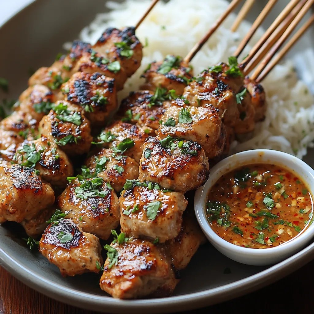 Chicken Satay with Peanut Dipping Sauce: The Ultimate Amazing Recipe