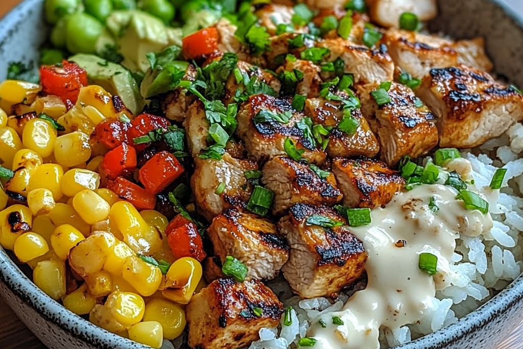 Flavor-Packed Street Corn Chicken Rice Bowl: An Amazing Ultimate Recipe