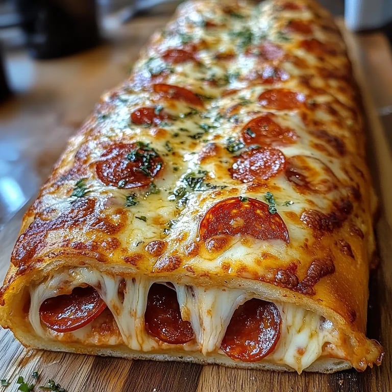 Cheesy Pepperoni Stromboli: The Amazing Ultimate Recipe with 7 Ingredients