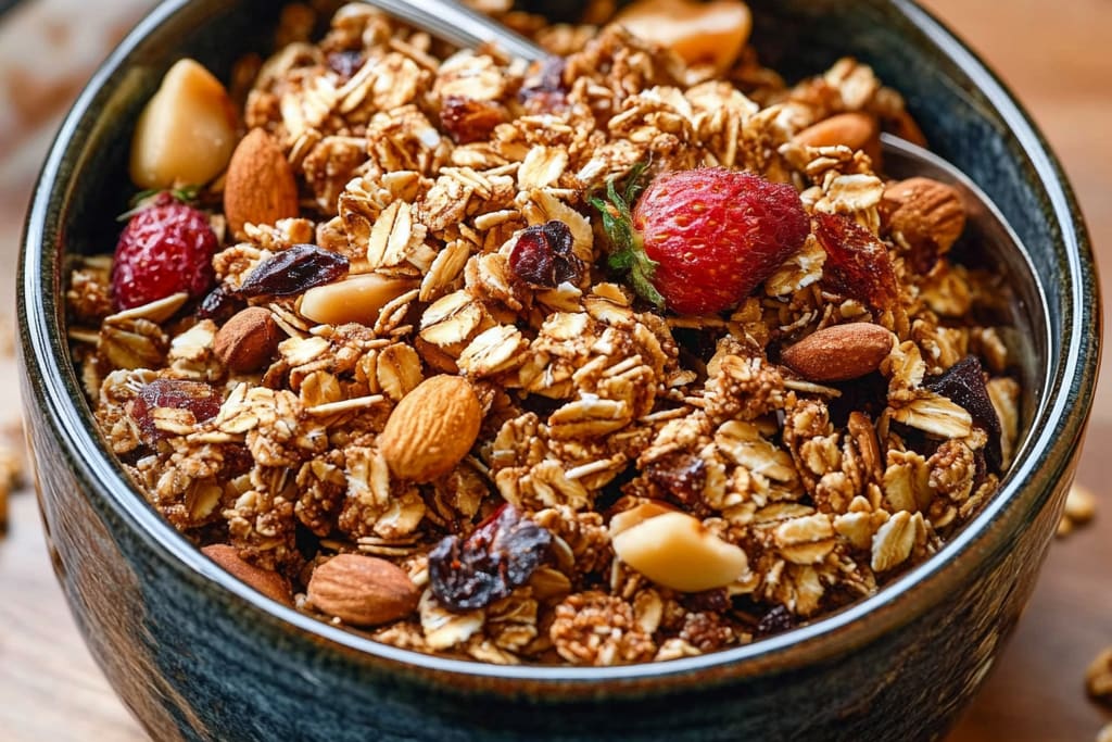 Granola Sans Gluten et Sans Sucre Ajouté : L’Ultime Petit-Déjeuner Sain et Croquant