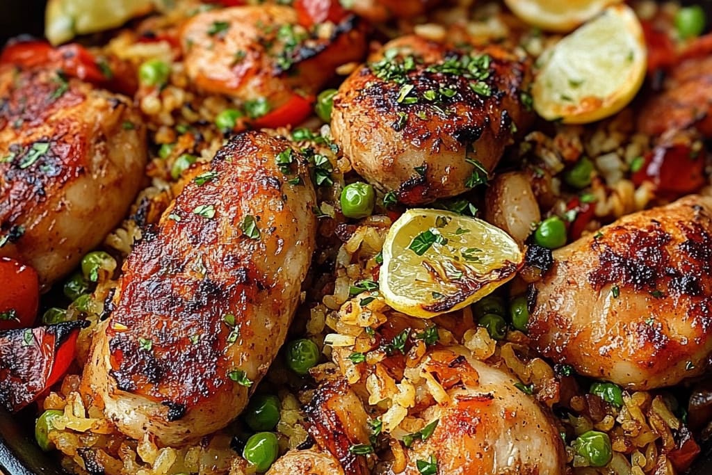 One Pot Spanish Chicken & Rice: An Incredible Ultimate Recipe for 6