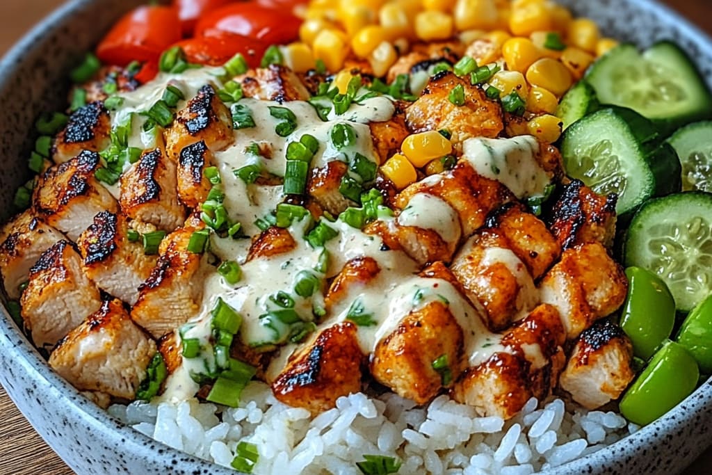 Flavor-packed Street Corn Chicken Rice Bowl: An Incredible 7-Step Recipe