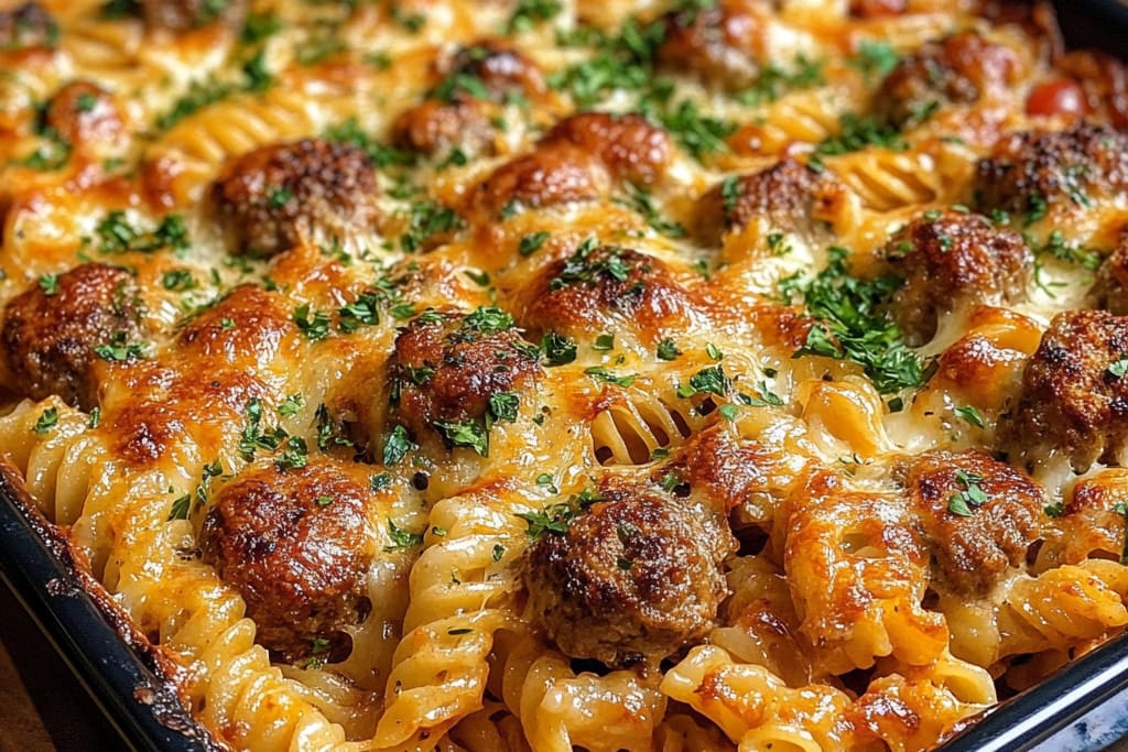 Cheesy Meatball Pasta Bake: An Incredible Ultimate Recipe to Savor