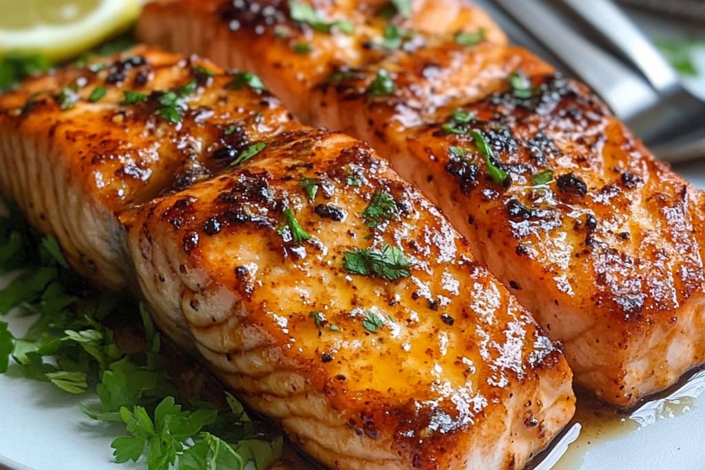 Air Fryer Honey Mustard Salmon: An Amazing Ultimate 7-Ingredient Recipe