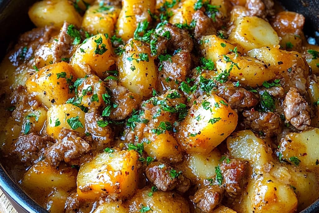 Cheesy One Pot Beef and Potatoes: An Amazing Ultimate Recipe