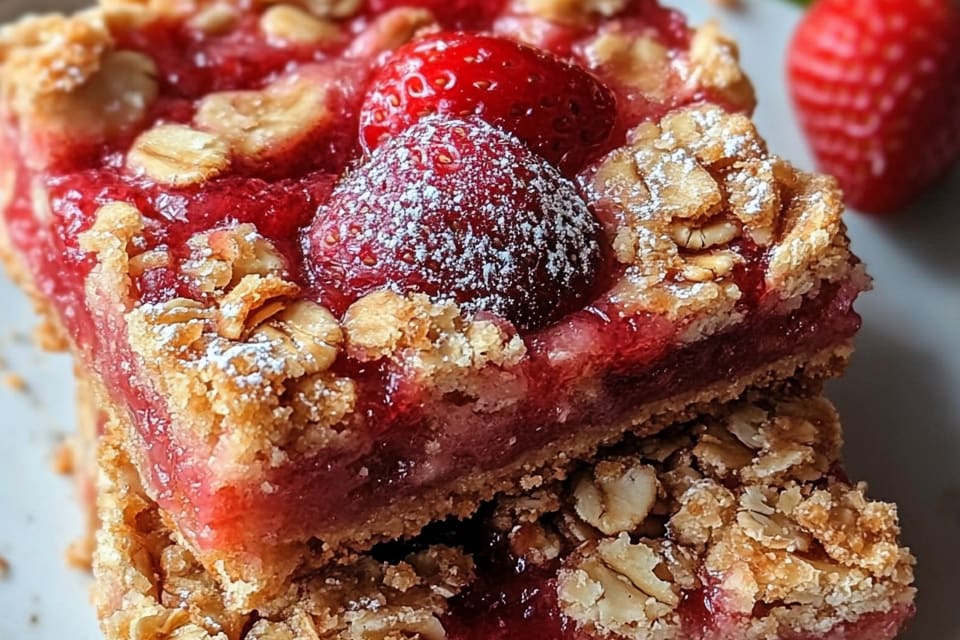 Healthy Strawberry Oatmeal Bars: An Incredible Recipe for a Wholesome Snack That’s Naturally Sweet