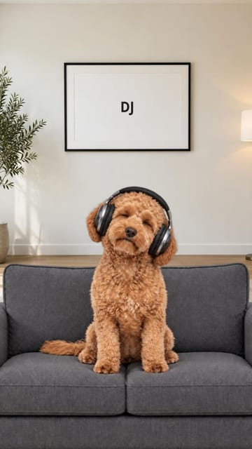 Jobs I'd be great at pet meme slideshow example with a Cockapoo