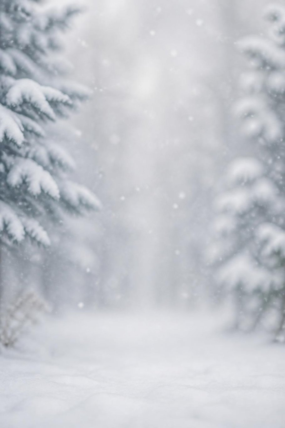 Snowy scene for the Merry Christmas pet video template