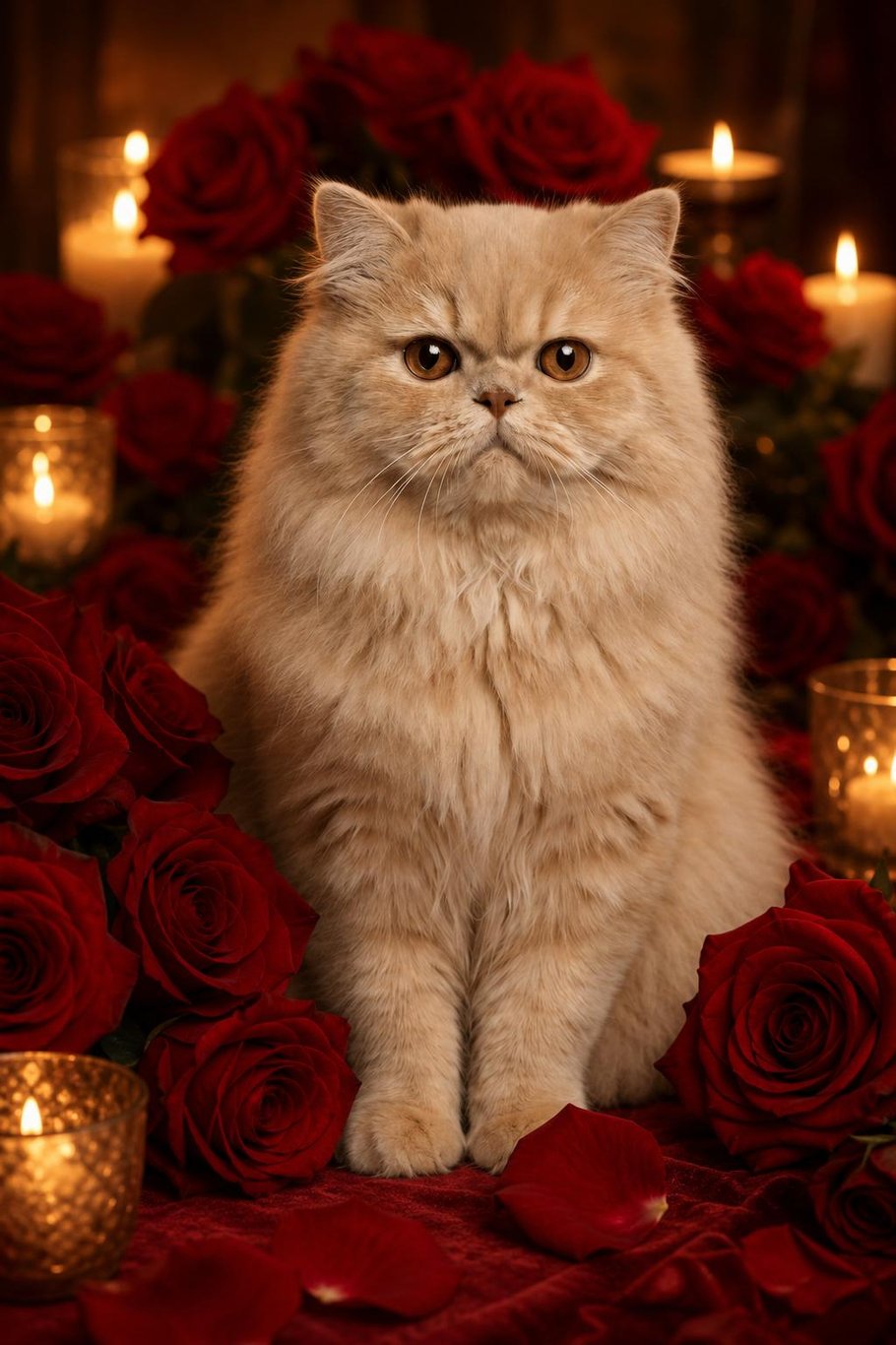 Valentine's Day talking pet video template preview