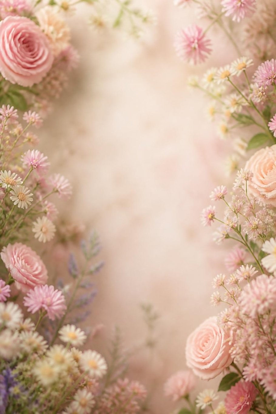 Flowers scene for the Get Well Soon pet video template
