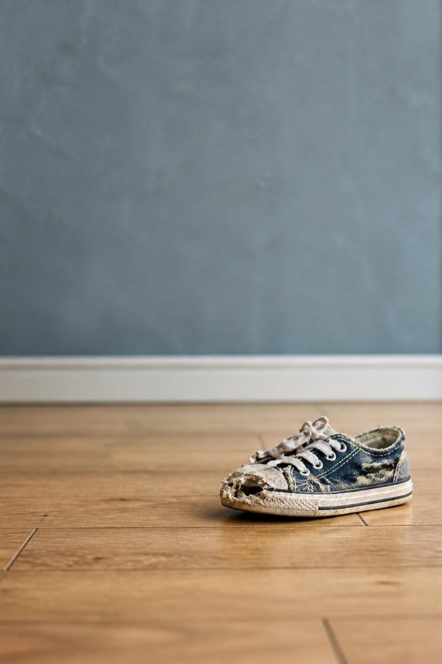 The chewed shoe scene for the I'm Not Sorry pet video template