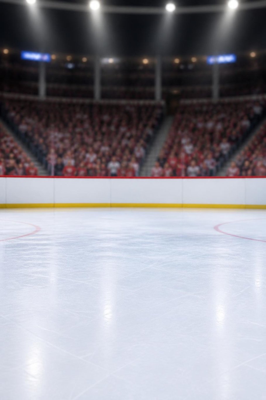 Hockey rink scene for the Go Team! pet video template