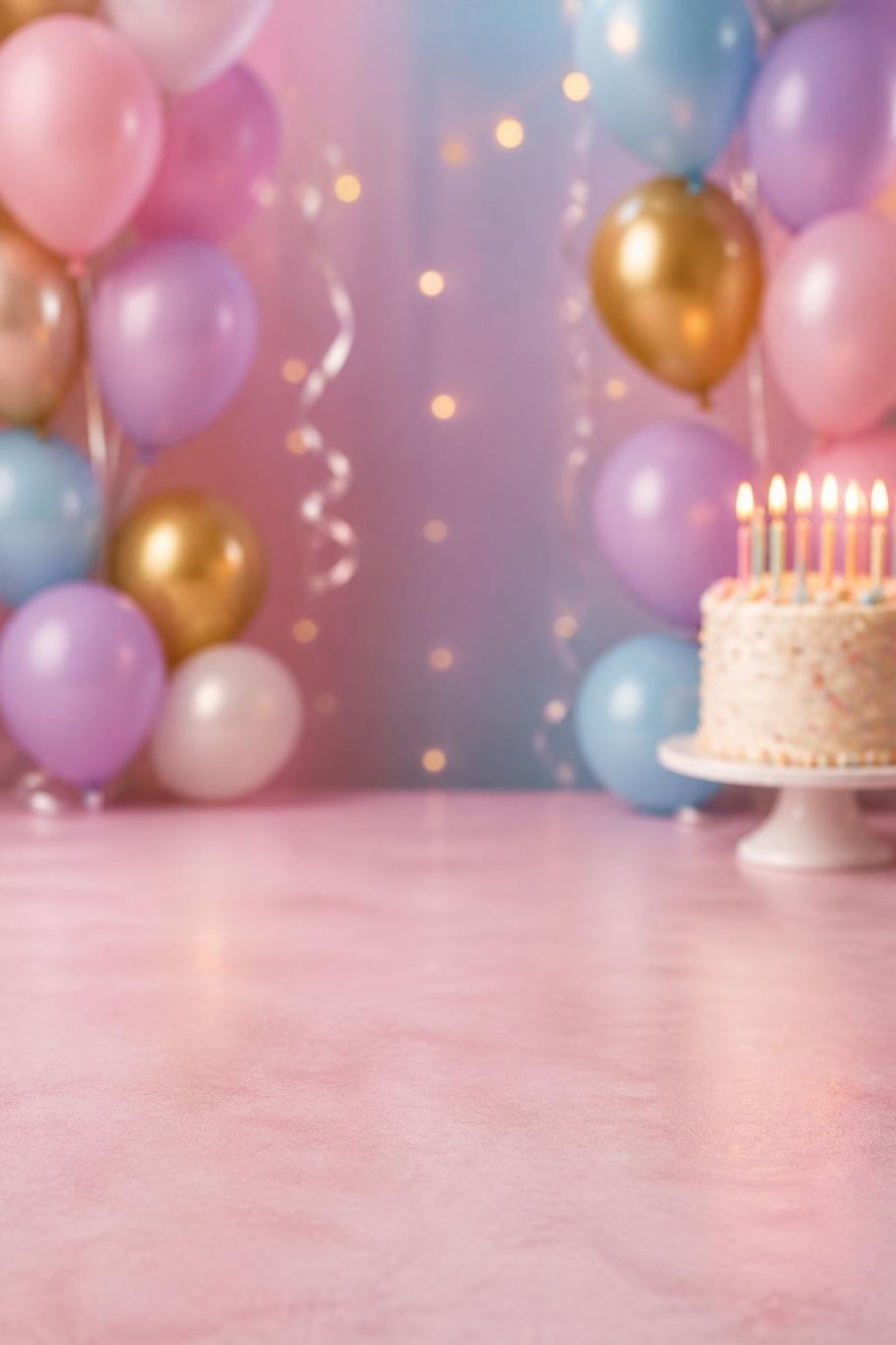 With a cake scene for the It's My Birthday! pet video template