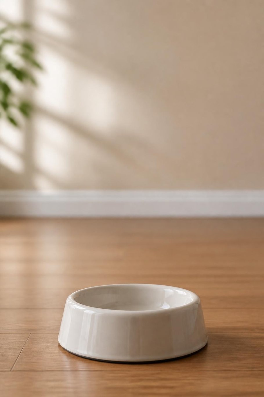 The empty bowl scene for the Feed Me pet video template