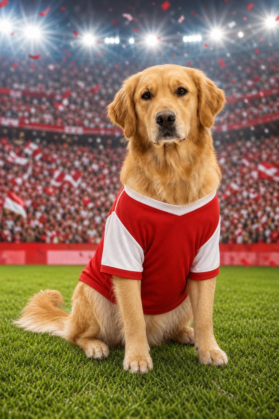 Go Team! talking pet video template preview
