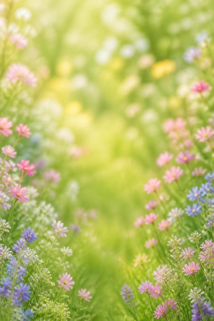 Spring meadow scene for the Easter pet video template