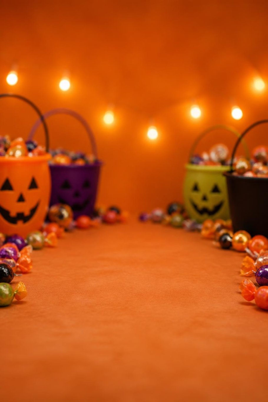 Candy pile scene for the Halloween pet video template