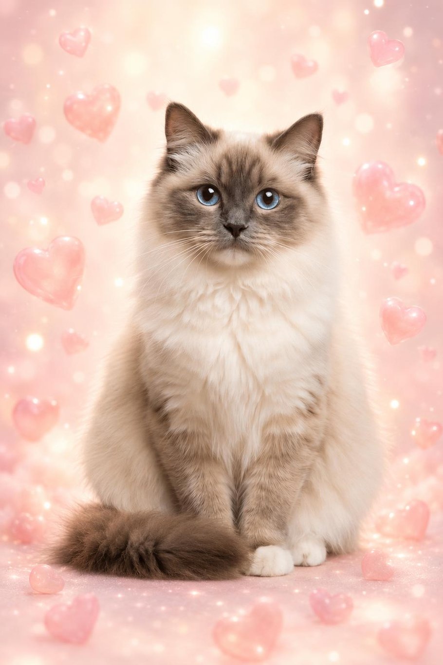 I Love You talking pet video template preview