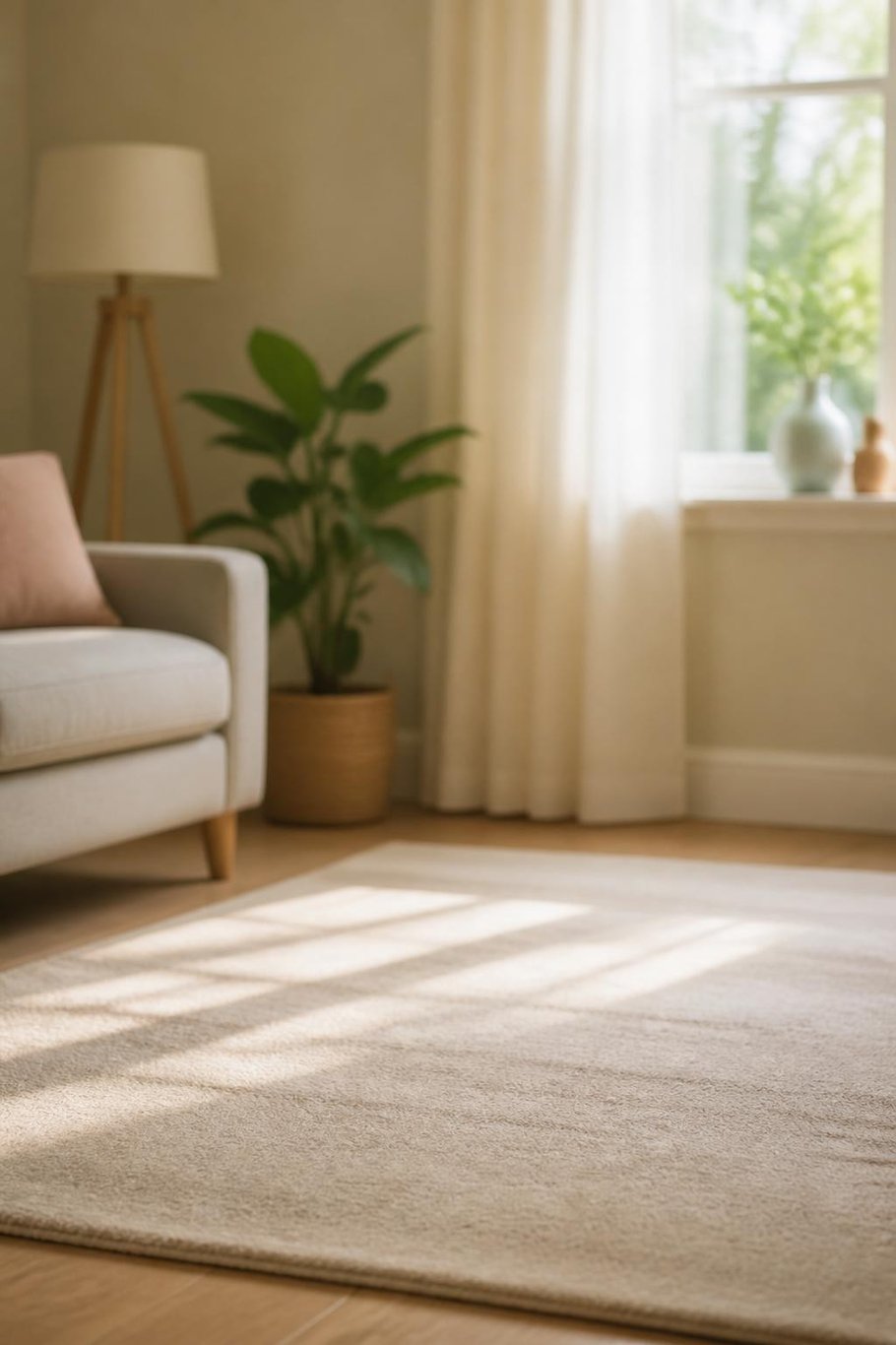 Living room scene for the New Rules pet video template