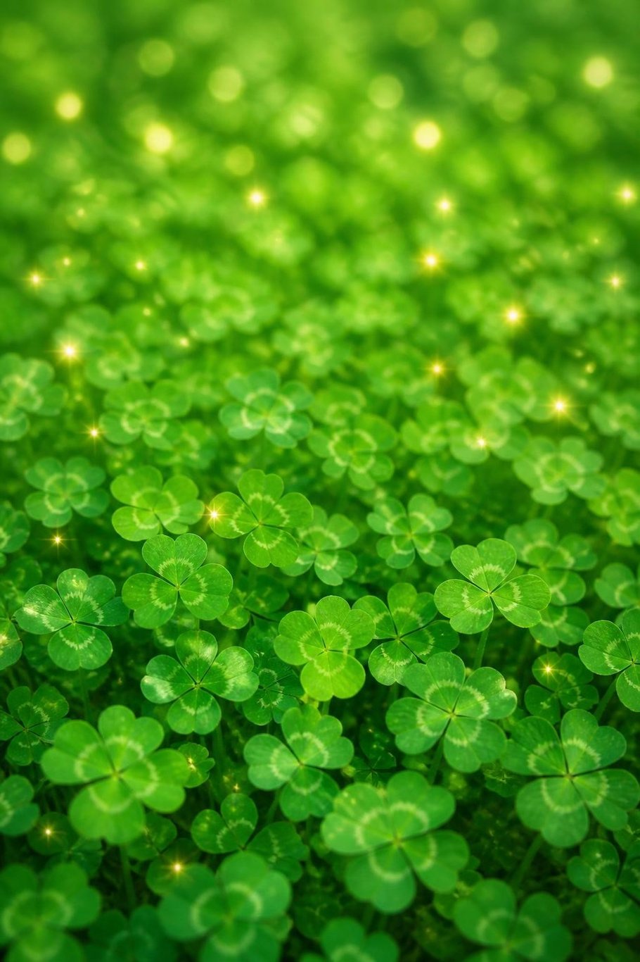 Lucky clovers scene for the Good Luck pet video template