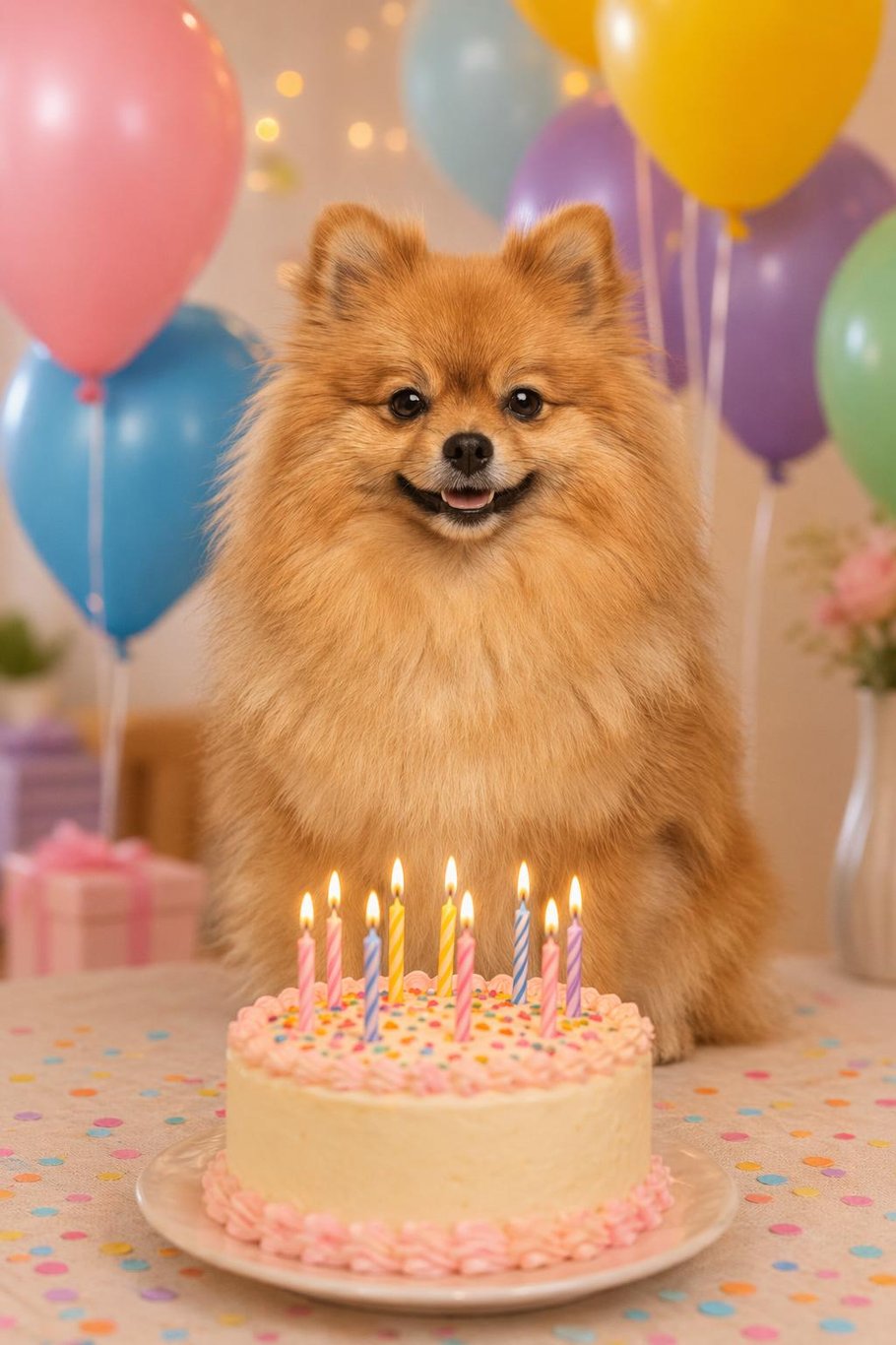 Happy Birthday talking pet video template preview