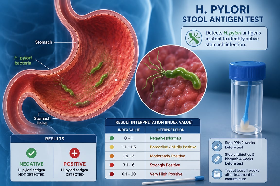H. Pylori Antigen Test: Normal Range & Results