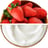 image of Strawberry in Yogurt Topping