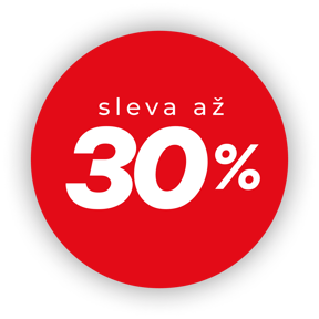 sleva až 30 % na vybrané produkty