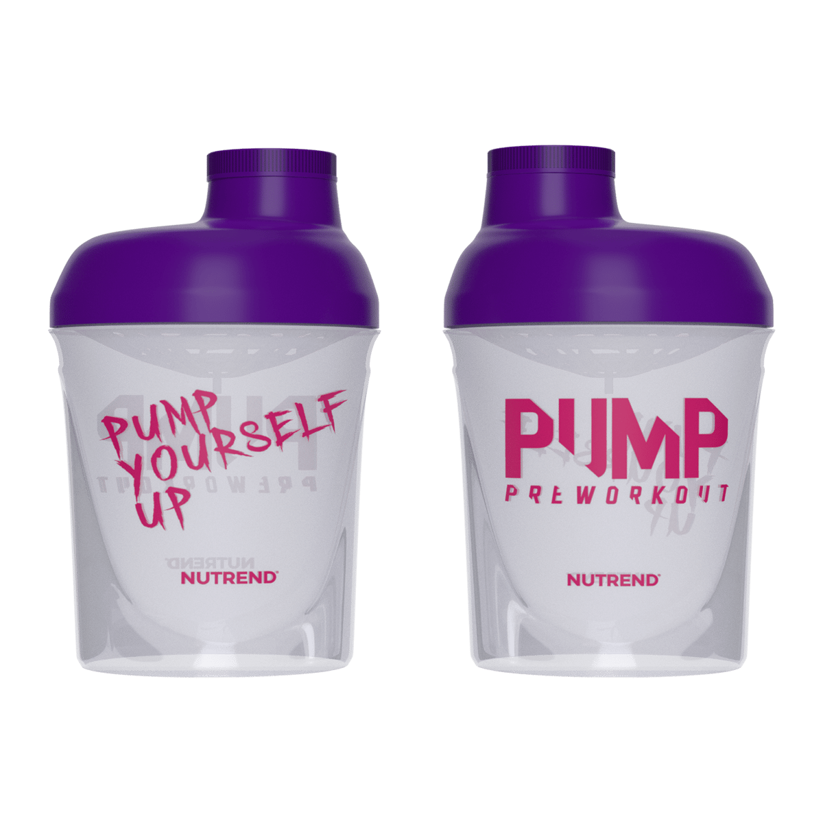 Shaker Pump, Transparent & Purple, 300 ml, Shakers Nutrend.cz