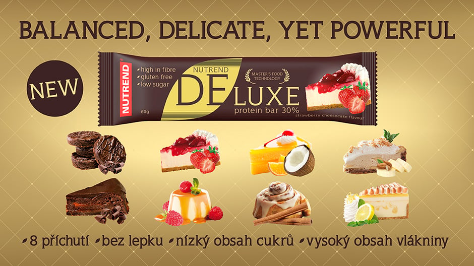 DELUXE PROTEIN BAR - Jedinečný skvost mezi proteinovými tyčinkami