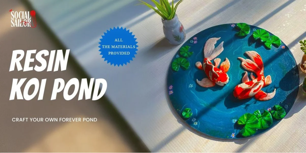 Resin Koi Pond Art