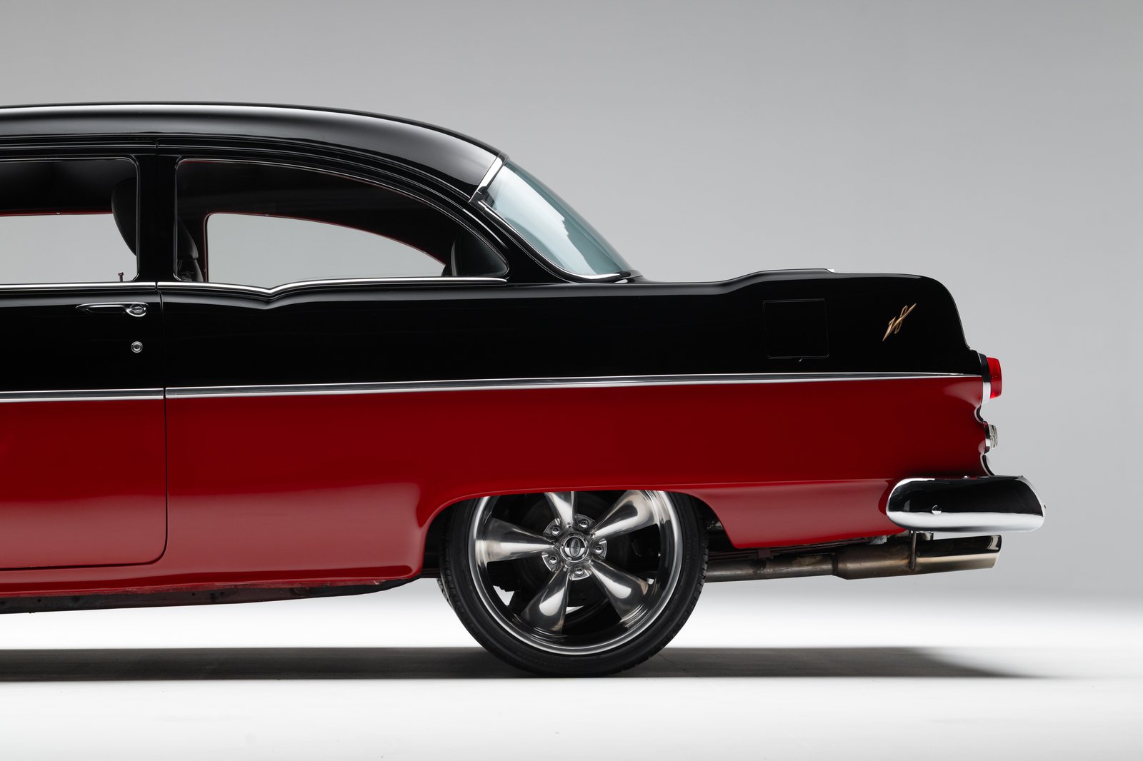 1955 Pontiac Chieftain interior with custom console