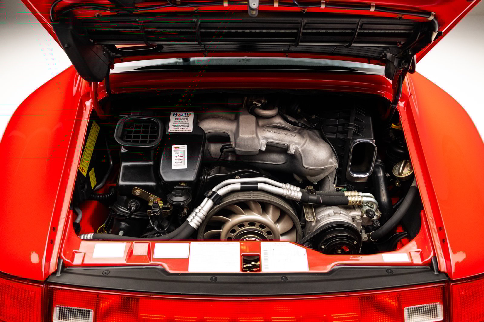 1998 Porsche 911 Carrera S 3.6-liter flat-six engine bay