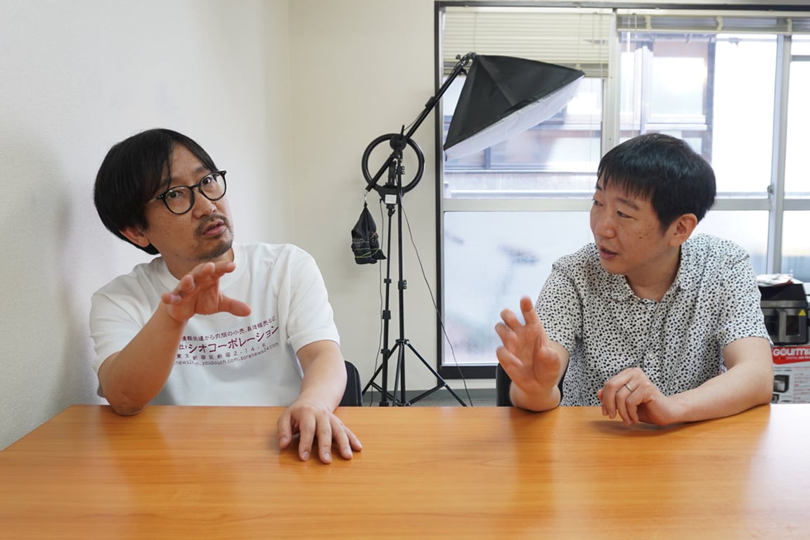 インタビューイー上田さん・瓦野さんの写真